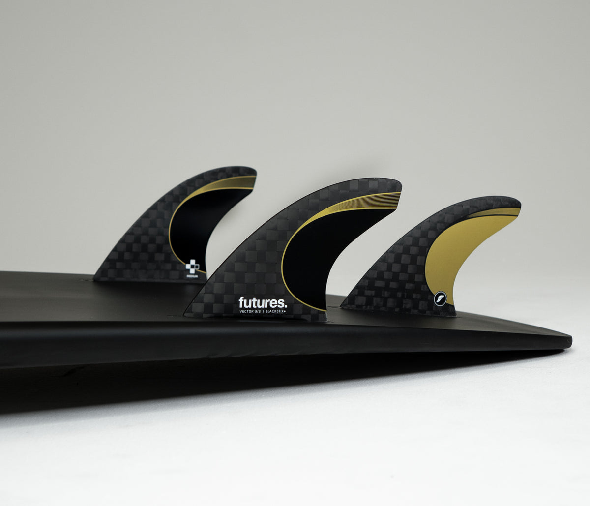3/2 Vector Blackstix+ Medium | Thruster Fins | Futures Fins AU