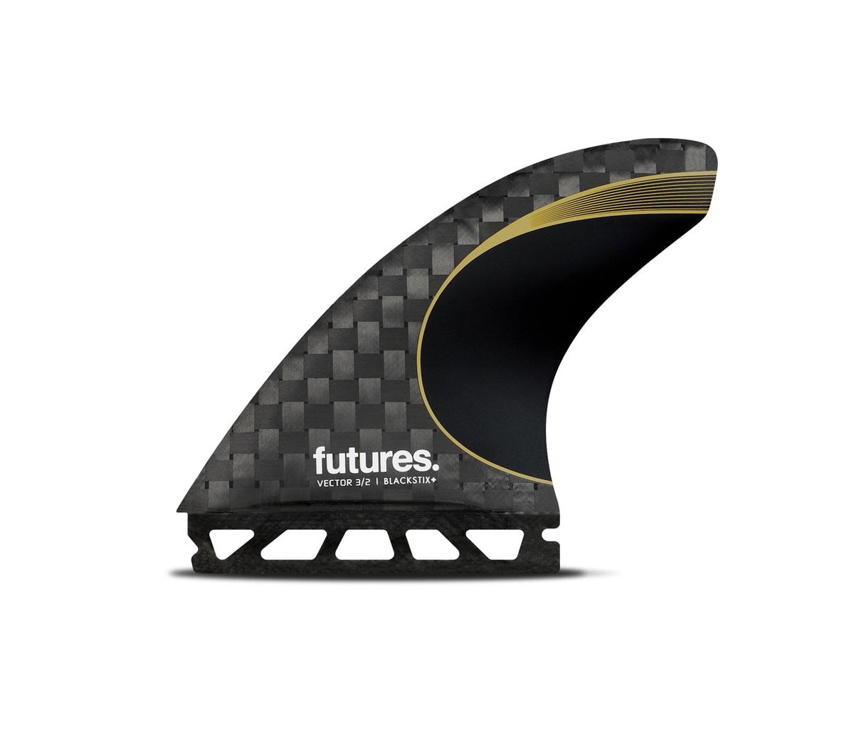futures VECTOR 3/2 フィン MEDIUM 3/2 Vector Blackstix+ Medium | Thruster Fins | Futures Fins AU