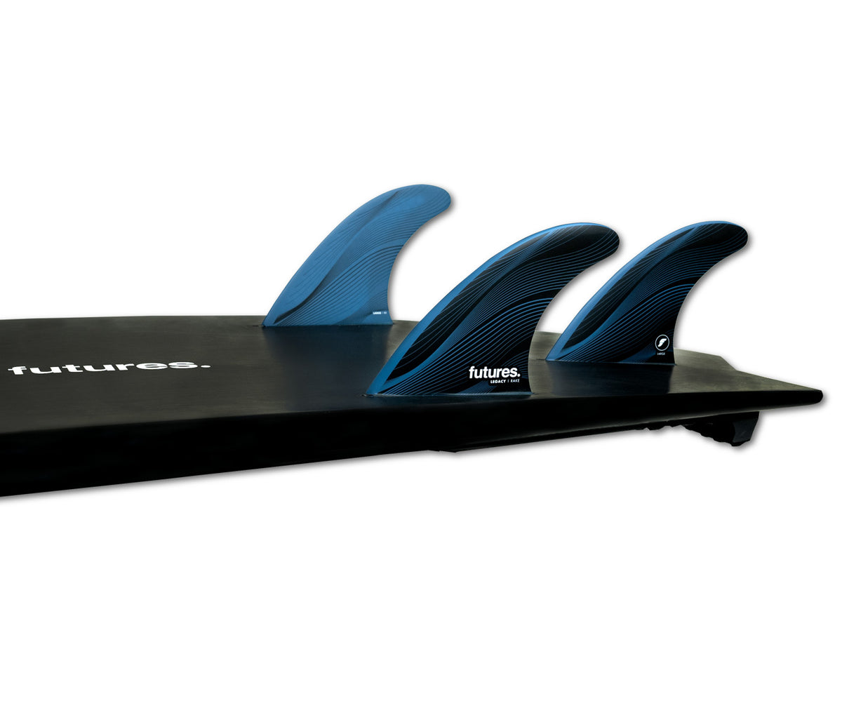 Future Fins R4 Legacy Thruster Fin Set Teal-Black S